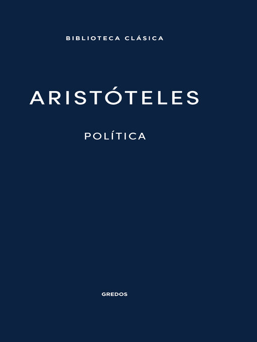 Title details for Política by Aristóteles - Available